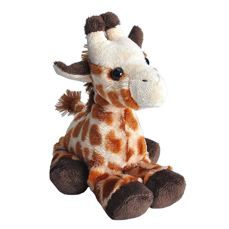 Foto van Wild republic knuffel giraffe junior 18 cm pluche geel/bruin