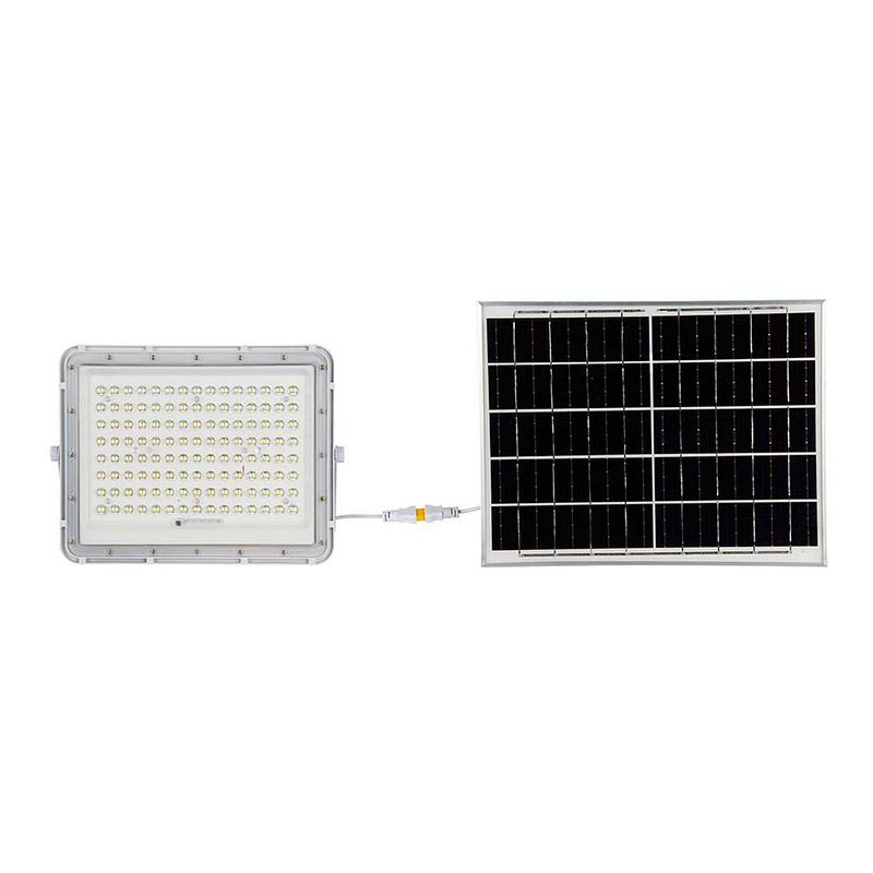 Foto van V-tac vt-180w led solar floodlight - 6400k - 16000mah - 3m kabel -