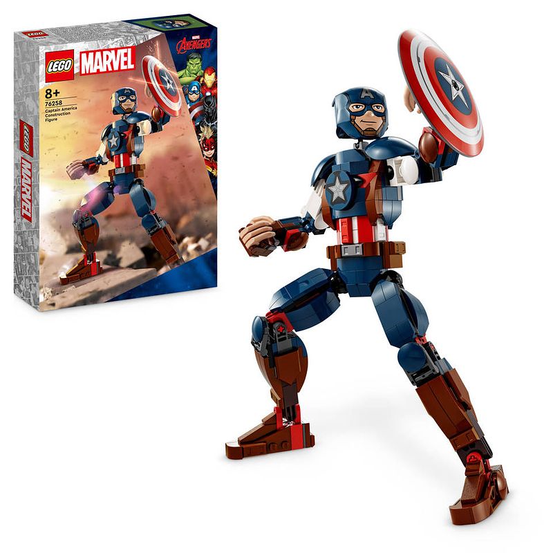 Foto van Lego marvel captain america bouwfiguur 76258