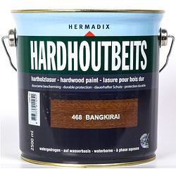 Foto van Hermadix - hardhoutbeits 468 bangkirai 2500 ml