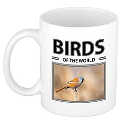 Foto van Baardmannetjes mok met dieren foto birds of the world - feest mokken