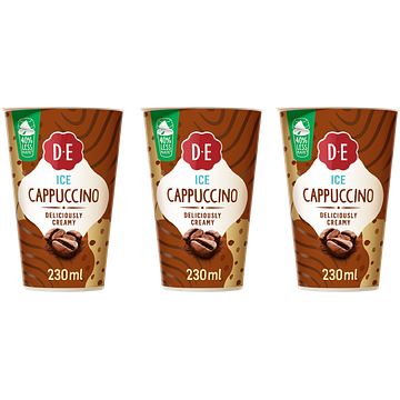 Foto van Douwe egberts ice cappuccino ijskoffie 3 x 230ml bij jumbo