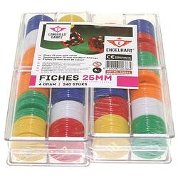 Foto van Longfield games pokerfiches 25 mm per 240 stuks