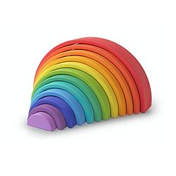 Foto van Kinderfeets houten speelgoed regenboog groot - meerkleurig