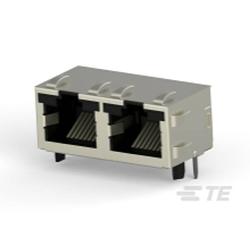 Foto van Te connectivity te amp modular jacks - inverted and leds modular jacks - inverted and leds 6116522-2 80 stuk(s)