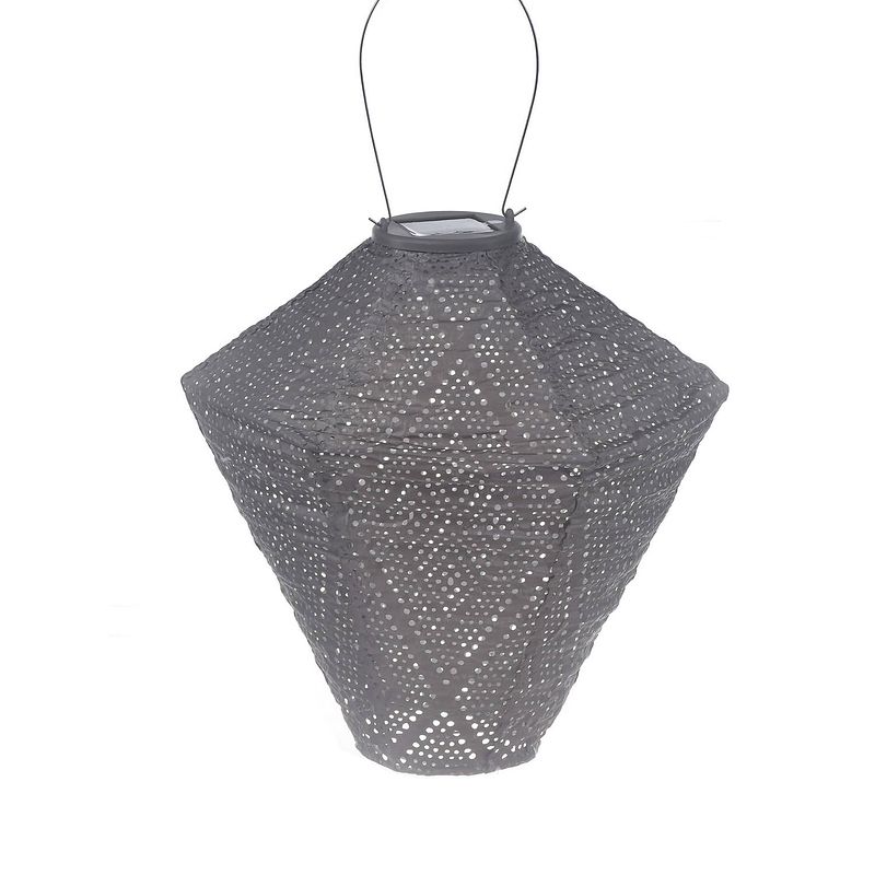 Foto van Lumiz solar buitenverlichting ikat diamond - 28 cm - taupe