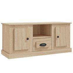 Foto van The living store tv-meubel sonoma eiken - 100 x 35.5 x 45 cm - trendy en praktisch