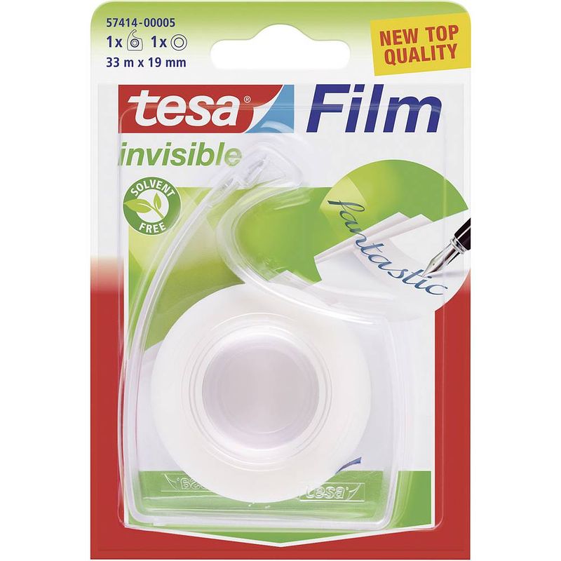 Foto van Tesa tesa 57414-00005-03 tesafilm invisible transparant (l x b) 33 m x 19 mm 1 stuk(s)