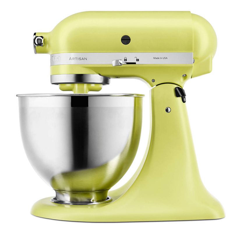 Foto van Kitchenaid 5ksm185psekg staande mixer 300 w geel