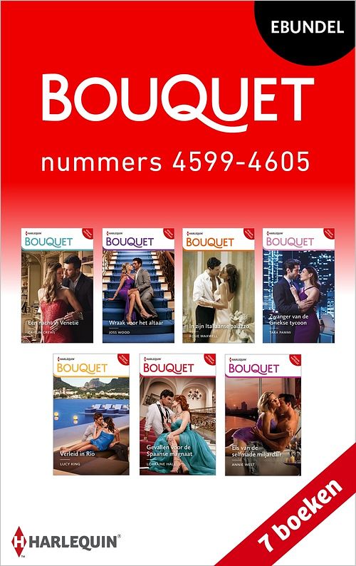 Foto van Bouquet e-bundel nummers 4599 - 4605 - caitlin crews, joss wood, rosie maxwell, tara pammi, lucy king, lorraine hall, annie west - ebook