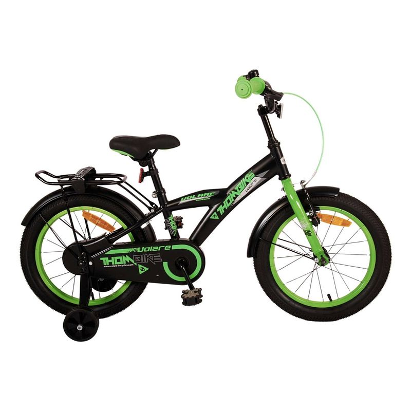 Foto van Volare thombike kinderfiets - jongens - 16 inch - zwart groen