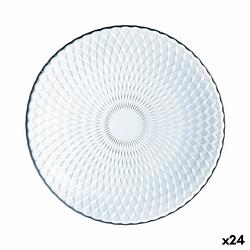 Foto van Platt tallrik luminarc pampille transparant glas (25 cm) (24 stuks)