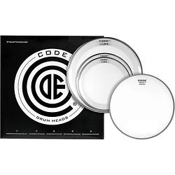 Foto van Code drum heads tprrclrs reso ring standard pack 12-13-16 inch resonantievellen + 14 inch coated snaredrumvel