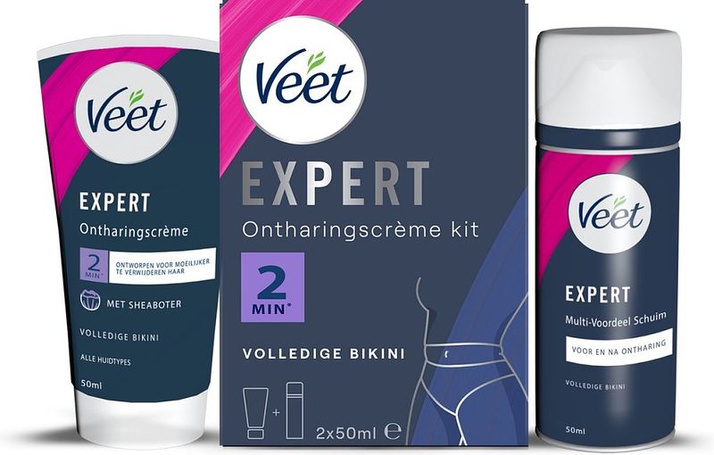 Foto van Veet expert ontharingscrème kit