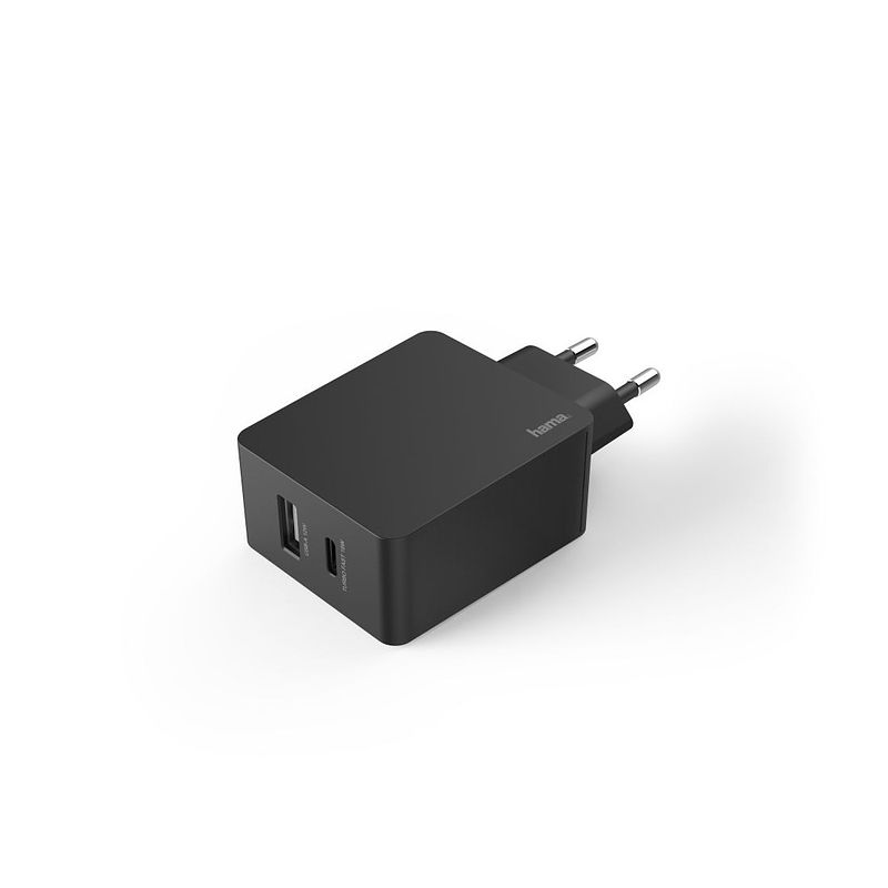 Foto van Hama oplader, usb-c (pd/qc) + usb-a, 30 w oplader