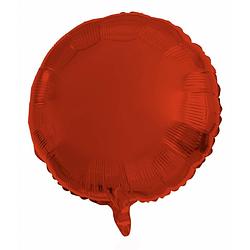 Foto van Folat folieballon rond 45 cm rood