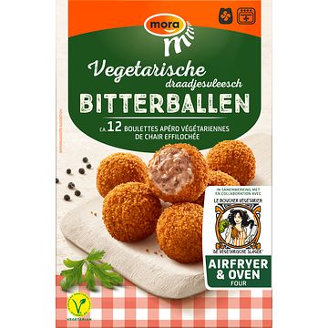 Foto van Mora vegetarische draadjesvleesch bitterballen 240g bij jumbo