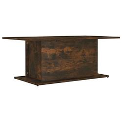 Foto van The living store banktafel gerookt eiken - salontafel 102x55.5x40cm