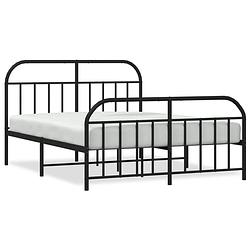 Foto van The living store bedframe - metalen - 207x187x100 cm - robuust en functioneel