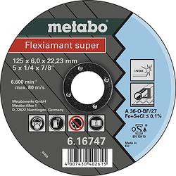 Foto van Metabo 616747000 flexiamant super slijpschijf 125 mm 22.23 mm 25 stuk(s)