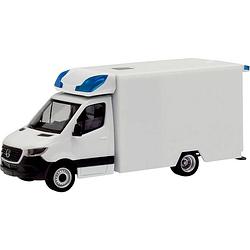 Foto van Herpa 013826 h0 mercedes benz minikit sprinter 18 fahrtec rtw (nieuwe carrosserie), wit