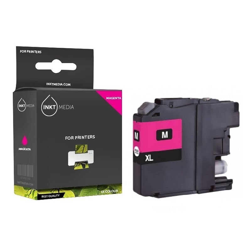 Foto van Inktmedia® - inktcartridge - geschikt brother lc-422xl inktcartridge magenta hoge capaciteit - cartridge met inkt