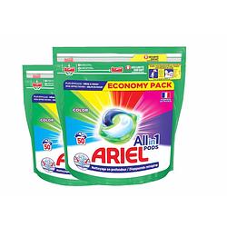 Foto van Ariel all-in-1 pods colour - 2x50 wasbeurten - voordeelverpakking