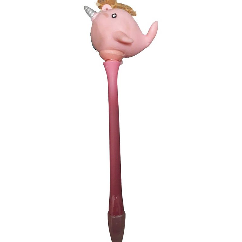 Foto van Toi-toys pen met knijpnarwal meisjes 15 cm roze