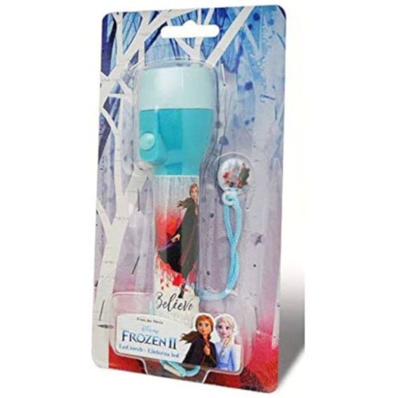 Foto van Kids licensing zaklamp frozen ii meisjes 9 x 5 cm blauw