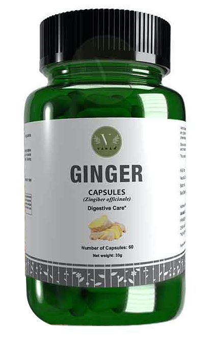 Foto van Vanan ginger capsules 60cp