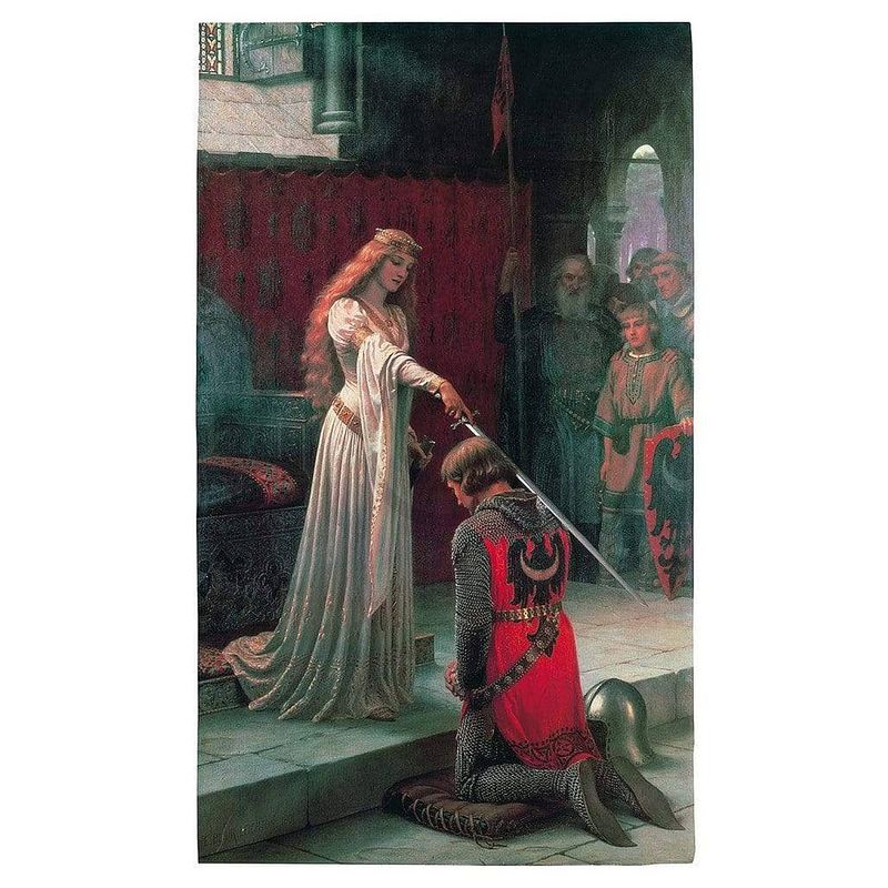 Foto van Edmund blair leighton - the accolade, 1901 kunstdruk 60x80cm