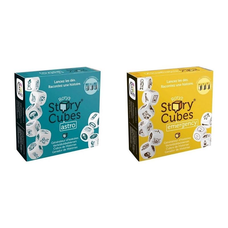 Foto van Spellenbundel - dobbelspel - 2 stuks - rory's story cubes astro & emergency