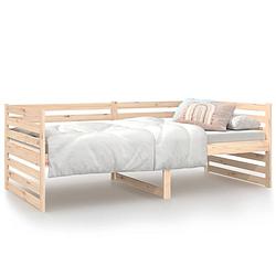 Foto van The living store slaapbank 90x190 cm massief grenenhout - bed