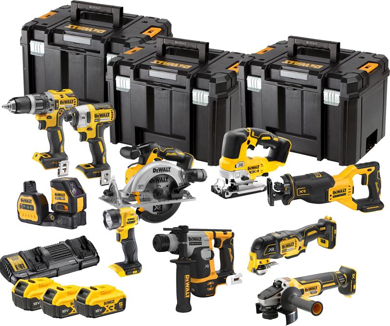 Foto van Dewalt dck1012p4t-qw combiset