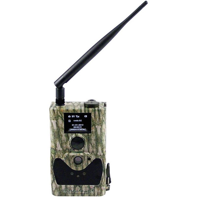 Foto van Berger & schröter sg880mk18m/hd wildcamera 18 mpix black leds, afstandsbediening, gsm-module, geluidsopnames camouflage