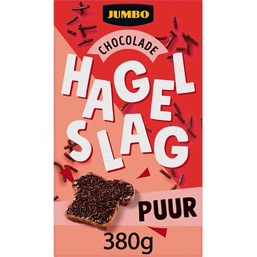 Foto van Jumbo chocolade hagelslag puur 380g