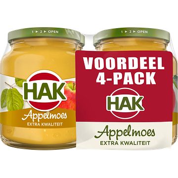 Foto van Hak appelmoes voordeel pack 4 x 355g bij jumbo