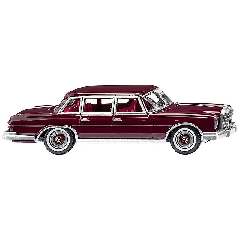 Foto van Wiking 015604 h0 mercedes benz 600, wijnrood