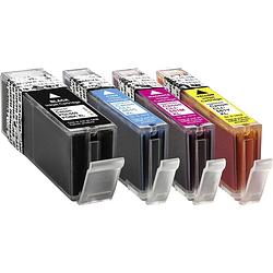 Foto van Basetech inkt vervangt canon pgi-550, cli-551 compatibel combipack zwart, cyaan, magenta, geel btc89 1518,0050-126