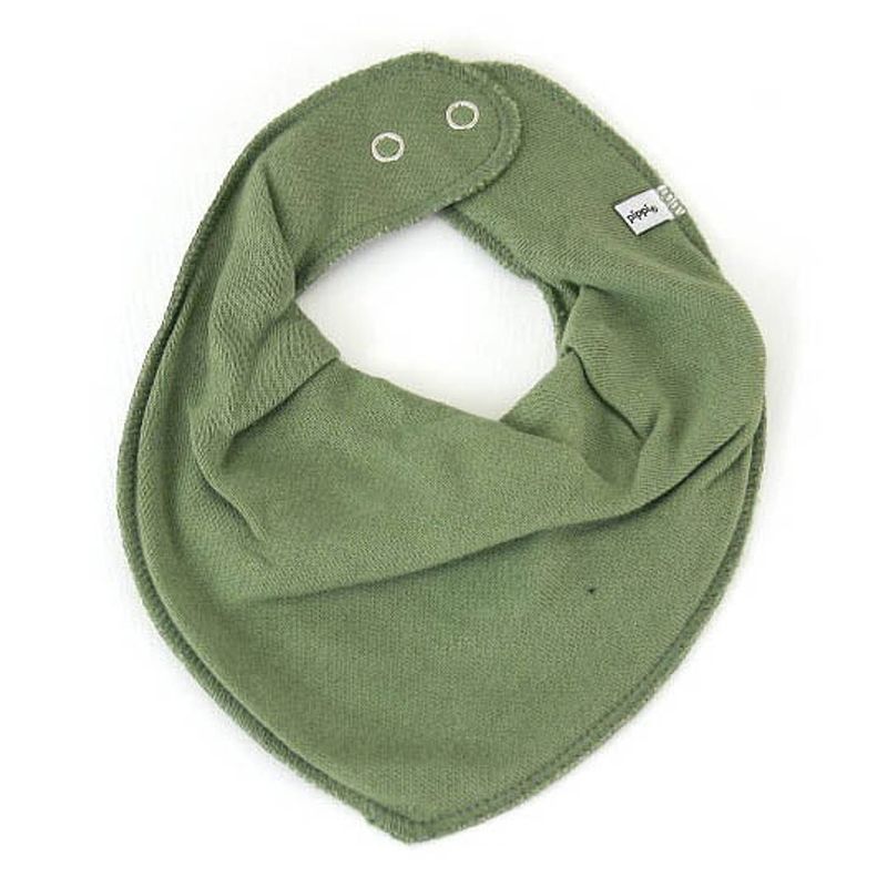 Foto van Pippi slabbetje scarf bib junior katoen groen one-size