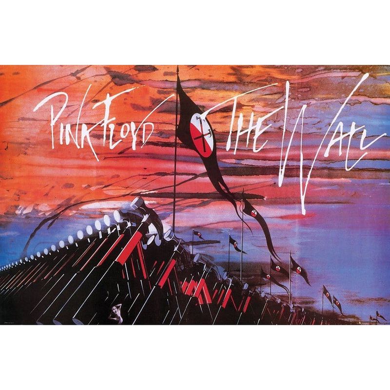 Foto van Gbeye pink floyd the wall hammers poster 91,5x61cm