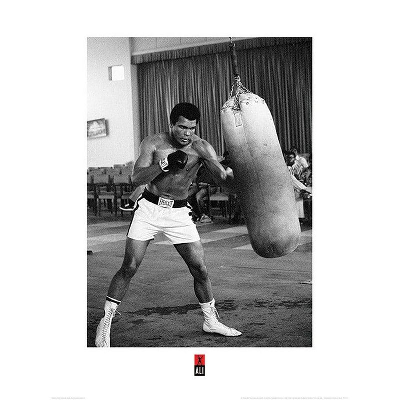 Foto van Pyramid muhammad ali punch bag kunstdruk 60x80cm