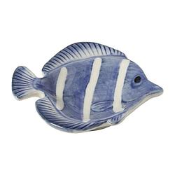 Foto van Schaaltje vis gestreept - stoneware - 8x8x2 cm