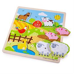 Foto van Bigjigs sound puzzle - farm