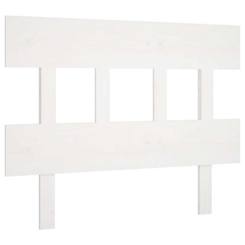 Foto van The living store houten hoofdbord - wit - 93.5 x 3 x 81 cm - rustieke charme