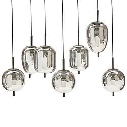 Foto van Beliani tarlo - hanglamp-zilver-glas