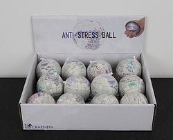 Foto van Display anti-stressbal wereld vintage 12 stuks - overig (5425013068727)