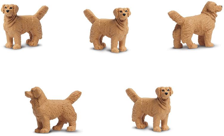 Foto van Safari speelgoedfiguren golden retriever junior beige 192 stuks