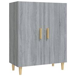 Foto van Vidaxl dressoir 70x34x90 cm bewerkt hout grijs sonoma eikenkleurig