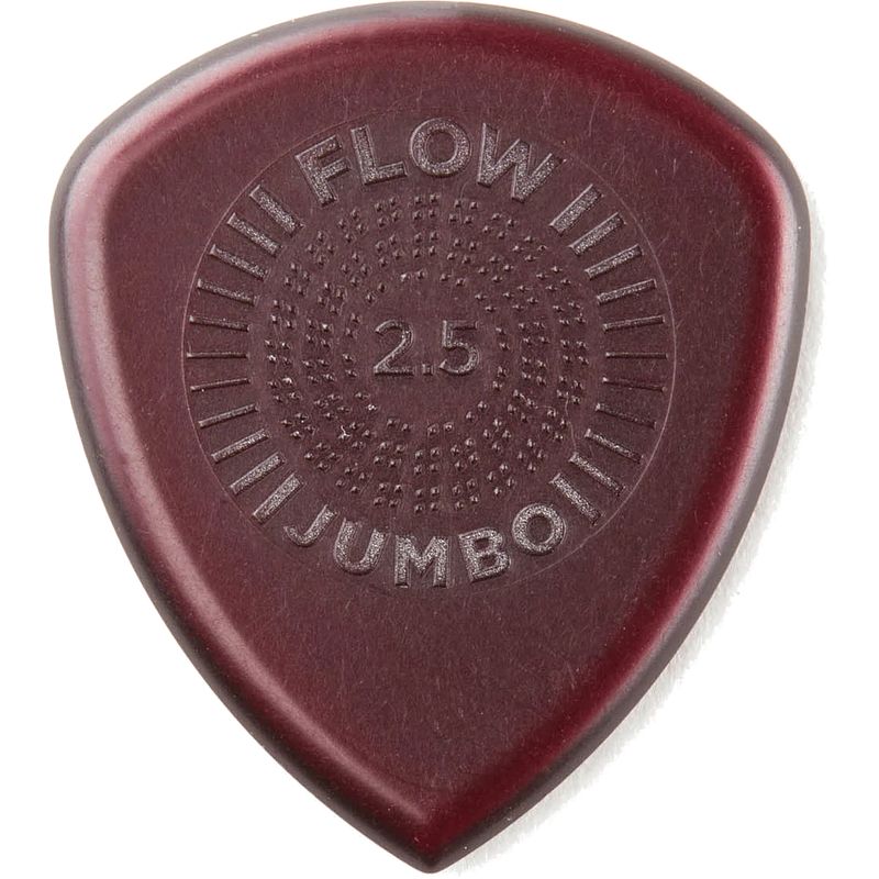 Foto van Dunlop flow jumbo grip pick 2.50mm plectrumset (12 stuks)